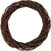 Corona in rattan marrone Clayre & Eef Ø 40x7 cm Decorazione natalizia