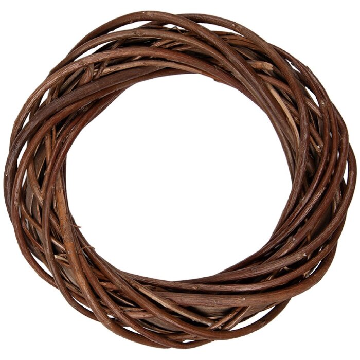 Corona decorativa in rattan marrone Clayre & Eef Ø 20x4 cm