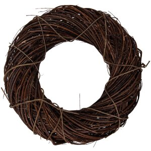 Corona di Natale in rattan naturale Clayre & Eef...