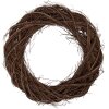 Corona natalizia in rattan marrone Clayre & Eef Ø 45x5 cm