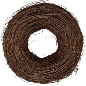 Corona decorativa in rattan marrone Clayre & Eef...