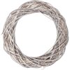 Corona decorativa in rattan bianco Clayre & Eef Ø 40 cm