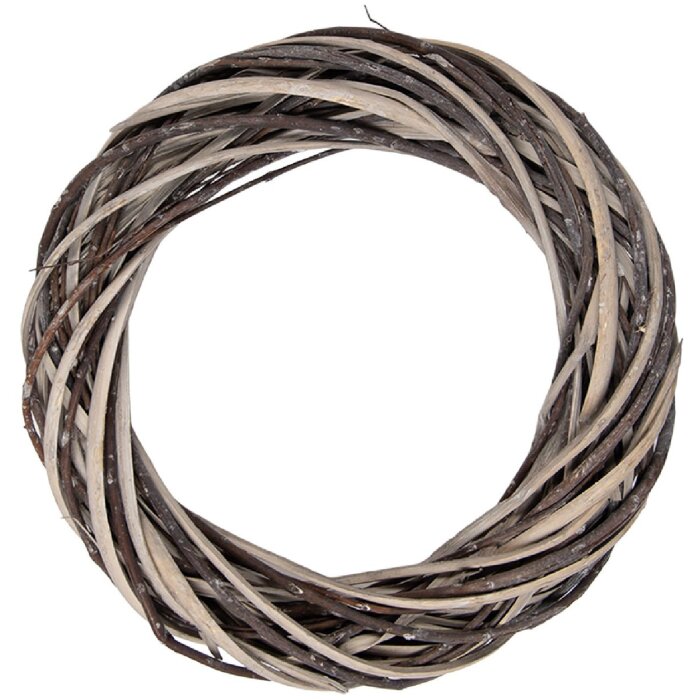 Corona in rattan Clayre & Eef Ø 30 cm Marrone-beige