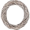 Corona di rattan Clayre & Eef Bianca Ø 30x6 cm