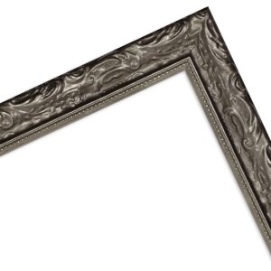 Cornice Barocca in Legno MendeFrames H530 Argento 30x45 cm Vetro Artistico