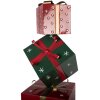 Decorazione natalizia in metallo Clayre & Eef con pila di regali 36x36x90 cm