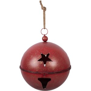 Decorazione Campana Clayre & Eef Rosso Ø 60 50 40 cm