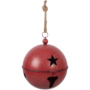 Decorazione Campana Clayre & Eef Rosso Ø 60 50 40 cm