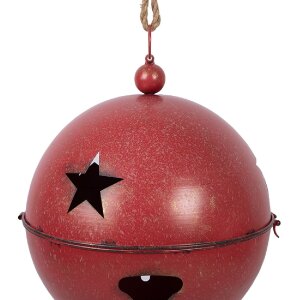 Decorazione Campana Clayre & Eef Rosso Ø 60 50 40 cm