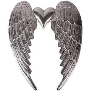 Decorazione da parete ali di angelo con cuore Clayre...