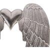 Decorazione da parete ali di angelo con cuore Clayre & Eef 6AL0074 argento 38x3x46 cm