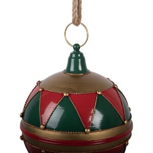 Palla di Natale Clayre & Eef Ø 31x36 cm Rosso-Verde