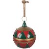 Palla di Natale Clayre & Eef Ø 31x36 cm Rosso-Verde