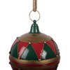 Palla di Natale Clayre & Eef Ø 31x36 cm Rosso-Verde