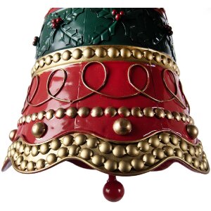 Campana da esterno Clayre & Eef 6Y5987 Rosso-Verde Ø 24x31 cm