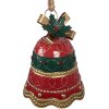 Campana da esterno Clayre & Eef 6Y5987 Rosso-Verde Ø 24x31 cm