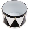 Set di 2 decorazioni a tamburo Clayre & Eef Bianco Nero Ø37x26 / Ø32x17 cm