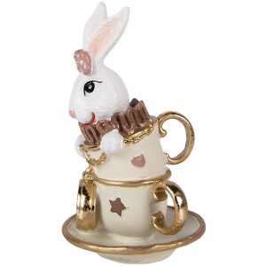 Decorazione coniglietto Clayre & Eef Bianco-beige...