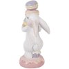 Decorazione coniglietto Clayre & Eef bianco/ rosa 8x6x14 cm