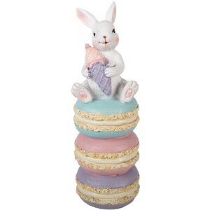 Decorazione coniglio Clayre & Eef bianco e rosa...