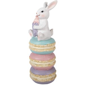 Decorazione coniglio Clayre & Eef bianco e rosa...