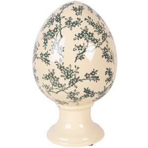 Decorazione Uovo su Piede Clayre & Eef Giallo-Verde...