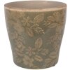 Vaso da fiori in ceramica Clayre & Eef Ø 14x13 cm Verde-Marrone
