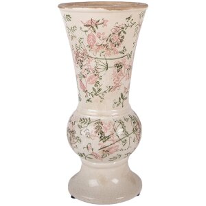 Vaso in ceramica Clayre & Eef 6CE2412M Beige-Verde...