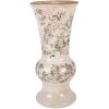 Vaso in ceramica Clayre & Eef 6CE2412S Beige-Verde Ø13x26 cm