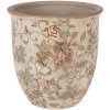 Vaso da fiori Clayre & Eef 6CE2415L beige-verde Ø 17x17 cm