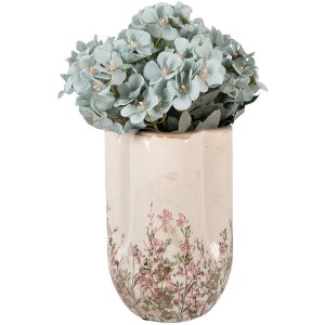 Vaso in ceramica Clayre & Eef 6CE2416S Beige-verde...