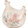 Decorazione Gallina Clayre & Eef Beige Rosa 12x11x13 cm