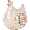 Decorazione Gallina Clayre & Eef Beige Rosa 12x11x13 cm