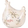 Decorazione Pollo Clayre & Eef Beige Rosa 12x11x13 cm
