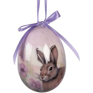 Set di 9 appendini a forma di uovo Clayre & Eef colorati Ø 5x8 cm