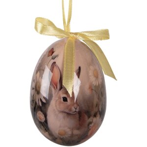 Set di 9 uova a sospensione Clayre & Eef Ø 5x8 cm