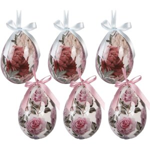 Set di 6 decorazioni appese a forma di uovo Clayre &...