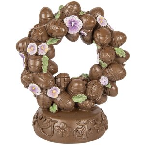 Decorazione uova Clayre & Eef Ton marrone-verde 17x11x19 cm