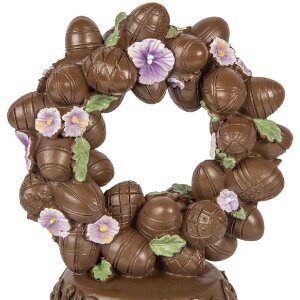 Decorazione uova Clayre & Eef Ton marrone-verde 17x11x19 cm