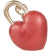 Decorazione Cuore con Chiave Clayre & Eef Rosso Oro 22x9x30 cm