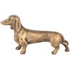 Decorazione cane Clayre & Eef tono marrone-bronzo 14x4x8 cm
