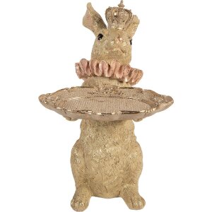 Decorazione coniglio con ciotola Clayre & Eef beige...