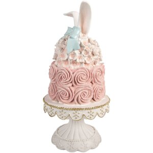 Decorazione torta Clayre & Eef 6PR5929 Bianco-Rosso...