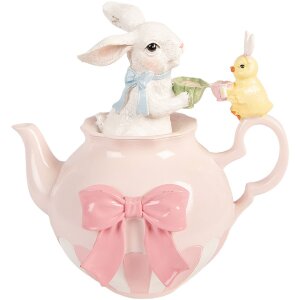 Decorazione con coniglio Clayre & Eef bianco e rosa...