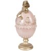 Decorazione uovo Clayre & Eef 6PR5950 Ø 15x31 cm Rosa-Gold