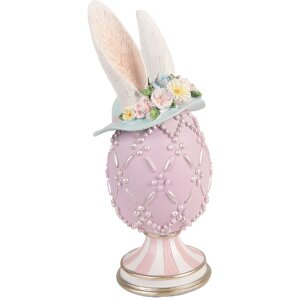 Decorazione uovo Clayre & Eef violettocarico-bianco...