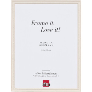 Cornice per foto Effect Profil 2440 con listello perlato Nero 1,6 cm 7x10 fino a 40x60 cm Shabby-Chic