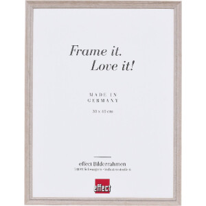 Cornice per foto Effect Profil 2440 con listello perlato Nero 1,6 cm 7x10 fino a 40x60 cm Shabby-Chic