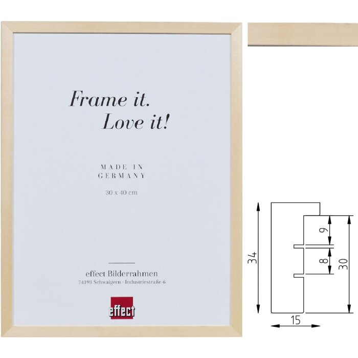 Cornice in legno Effect 2480 Profilo Lindo tanti formati 7x10 fino a 50x70 cm