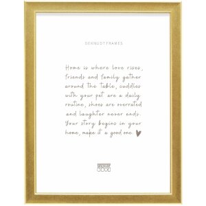 Cornice per foto Deknudt S244 oro 20x30 cm con profilo a rilievo e supporto da appoggio